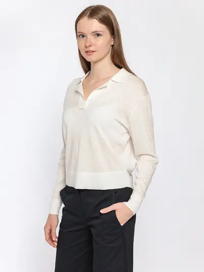 Джемпер в стиле поло